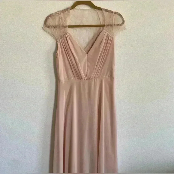 ASOS Kate Lace Maxi Dress - soft pink color size 4 like new - Picture 8 of 12